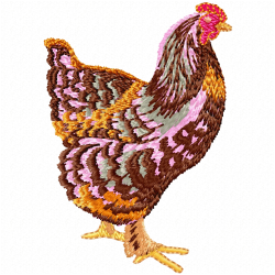 Chickens And Roosters Embroidery Design 10 Chickens And Roosters Embroidery Design 10
